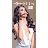 Кляп-трензель Lora с металлическими кольцами - Rebelts - купить с доставкой в Сызрани
