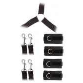 Комплект наручников и поножей LUXURIOUS BED RESTRAINT CUFF SET - Blush Novelties - купить с доставкой в Сызрани
