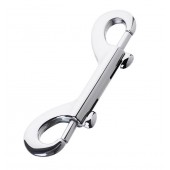 Серебристый двухсторонний карабин TOYFA Metal - ToyFa - купить с доставкой в Сызрани