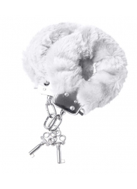 Наручники с белой меховой опушкой - ToyFa - купить с доставкой в Сызрани