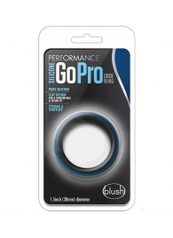 Черно-синее эрекционное кольцо Silicone Go Pro Cock Ring - Blush Novelties - в Сызрани купить с доставкой