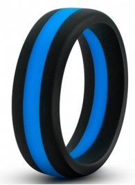 Черно-синее эрекционное кольцо Silicone Go Pro Cock Ring - Blush Novelties - в Сызрани купить с доставкой