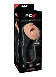 Мастурбатор-ротик Deep Throat Vibrating Stroker - Pipedream - в Сызрани купить с доставкой