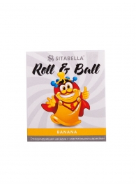 Стимулирующий презерватив-насадка Roll   Ball Banana - Sitabella - купить с доставкой в Сызрани