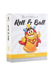 Стимулирующий презерватив-насадка Roll   Ball Banana - Sitabella - купить с доставкой в Сызрани