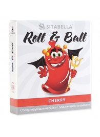 Стимулирующий презерватив-насадка Roll   Ball Cherry - Sitabella - купить с доставкой в Сызрани