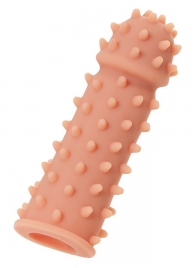 Телесная реалистичная насадка KOKOS Extreme Sleeve 03 с дополнительной стимуляцией - 12,7 см. - KOKOS - в Сызрани купить с доставкой