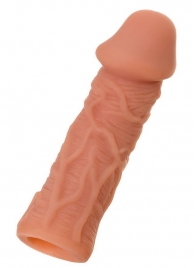 Телесная реалистичная насадка KOKOS Extreme Sleeve 05 с дополнительной стимуляцией - 12,7 см. - KOKOS - в Сызрани купить с доставкой