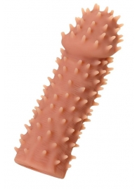 Телесная реалистичная насадка KOKOS Extreme Sleeve 07 с дополнительной стимуляцией - 12,7 см. - KOKOS - в Сызрани купить с доставкой