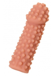 Телесная реалистичная насадка KOKOS Extreme Sleeve 10 с дополнительной стимуляцией - 14,7 см. - KOKOS - в Сызрани купить с доставкой