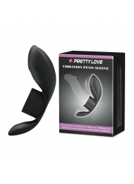 Черное кольцо на пенис с вибрацией Vibration Penis Sleeve - Baile - в Сызрани купить с доставкой