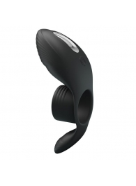 Черное кольцо на пенис с вибрацией Vibration Penis Sleeve - Baile - в Сызрани купить с доставкой
