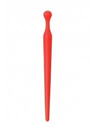 Красный силиконовый уретральный плаг - 10 см. - ToyFa - купить с доставкой в Сызрани