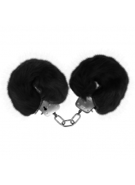 Черные меховые наручники Love с ключиками - Baile - купить с доставкой в Сызрани