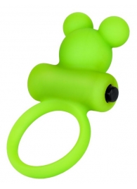 Зеленое виброкольцо на пенис A-Toys - A-toys - в Сызрани купить с доставкой