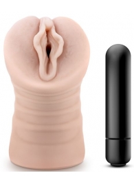 Телесный мастурбатор-вагина с вибропулей Ashley - Blush Novelties - в Сызрани купить с доставкой