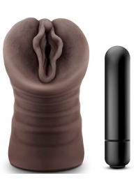 Коричневый мастурбатор-вагина Alexis - Blush Novelties - в Сызрани купить с доставкой