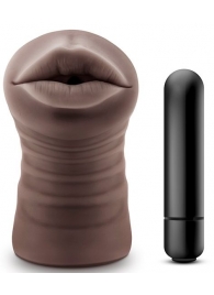 Коричневый мастурбатор-ротик Heather - Blush Novelties - в Сызрани купить с доставкой