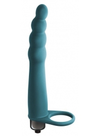 Зеленая вибронасадка для двойного проникновения Bramble - 16,5 см. - Lola Games - купить с доставкой в Сызрани