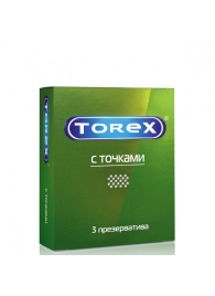 Текстурированные презервативы Torex  С точками  - 3 шт. - Torex - купить с доставкой в Сызрани