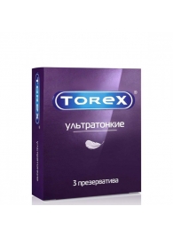 Презервативы Torex  Ультратонкие  - 3 шт. - Torex - купить с доставкой в Сызрани