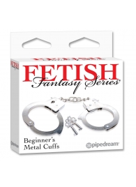 Металлические наручники Beginner s Metal Cuffs - Pipedream - купить с доставкой в Сызрани