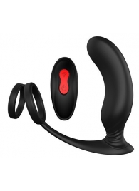 Черный массажер простаты REMOTE P-PLEASER - Dream Toys - в Сызрани купить с доставкой