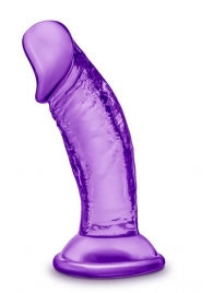 Фиолетовый фаллоимитатор на присоске SWEET N SMALL 4INCH DILDO - 11,4 см. - Blush Novelties