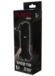 Черная веревка для бондажа BONDAGE ROPE - 10 м. - Dream Toys - купить с доставкой в Сызрани