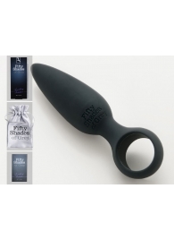 Чёрная анальная пробка Butt Plug - 10,8 см. - Fifty Shades of Grey