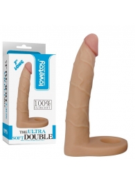 Телесная насадка-фаллоимитатор для двойного проникновения - 17 см. - Lovetoy - купить с доставкой в Сызрани