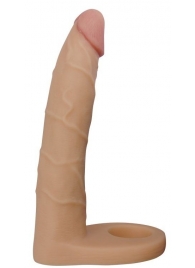 Телесная насадка-фаллоимитатор для двойного проникновения - 17 см. - Lovetoy - купить с доставкой в Сызрани