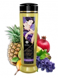 Массажное масло Libido Exotic Fruits с ароматом экзотических фруктов - 240 мл. - Shunga - купить с доставкой в Сызрани