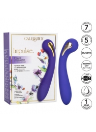 Фиолетовый вибромассажер с электростимуляцией Intimate Estim Petite G Wand - 19 см. - California Exotic Novelties - купить с доставкой в Сызрани