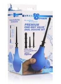 Анальный душ с 3 насадками Premium One-way Valve Anal Douche Set - XR Brands - купить с доставкой в Сызрани