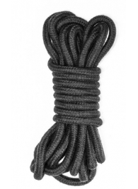 Черная веревка Do Not Disturb - 5 м. - Lola Games - купить с доставкой в Сызрани