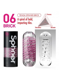 Мастурбатор SPINNER Brick - Tenga - в Сызрани купить с доставкой