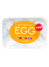 Набор из 6 мастурбаторов Tenga EGG Easy Beat с различным рельефом - Tenga - в Сызрани купить с доставкой