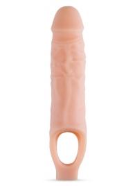 Телесный реалистичный фаллоудлинитель 9 Inch Silicone Cock Sheath Penis Extender - 22,86 см. - Blush Novelties - в Сызрани купить с доставкой