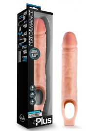 Телесный реалистичный фаллоудлинитель 10 Inch Silicone Cock Sheath Penis Extender - 25,4 см. - Blush Novelties - в Сызрани купить с доставкой