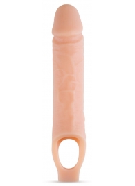 Телесный реалистичный фаллоудлинитель 10 Inch Silicone Cock Sheath Penis Extender - 25,4 см. - Blush Novelties - в Сызрани купить с доставкой