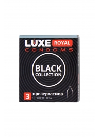 Черные презервативы LUXE Royal Black Collection - 3 шт. - Luxe - купить с доставкой в Сызрани