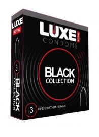 Черные презервативы LUXE Royal Black Collection - 3 шт. - Luxe - купить с доставкой в Сызрани