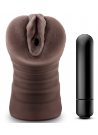 Коричневый мастурбатор-вагина Hot Chocolate Brianna - Blush Novelties - в Сызрани купить с доставкой