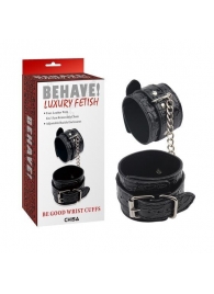 Черные наручники Be good Wrist Cuffs - Chisa - купить с доставкой в Сызрани