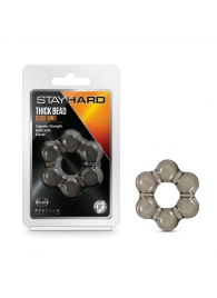 Дымчатое эрекционное кольцо Stay Hard Thick Bead Cock Ring - Blush Novelties - в Сызрани купить с доставкой
