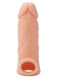 Телесная насадка EXTENDER WITH BALL STRAP 5.5 - 14 см. - Dream Toys - в Сызрани купить с доставкой