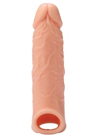 Телесная насадка EXTENDER WITH BALL STRAP 6.5 - 17 см. - Dream Toys - в Сызрани купить с доставкой