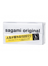 Презервативы Sagami Original 0.02 L-size увеличенного размера - 10 шт. - Sagami - купить с доставкой в Сызрани