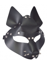 Черная маска Wolf с шипами - Sitabella - купить с доставкой в Сызрани